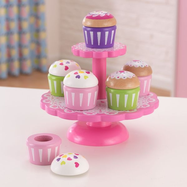 Les Jouets en bois tiny ref/kidkraft 63172 pr  sentoir petits gateaux cupcake stand 