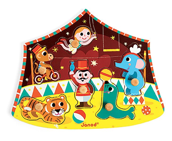 Les Jouets en bois tiny ref/puzzle cirque des etoiles 