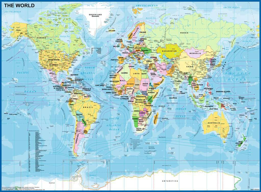 Puzzle Carte du monde - 250 pièces