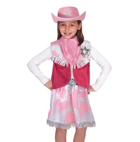 Melissa & Doug Déguisement Cowboy, Costume pour filles et garçons avec  accessoires,Jeu de rôle,Jouet créatif, Cadeau pour enfants 3+, Parfait pour