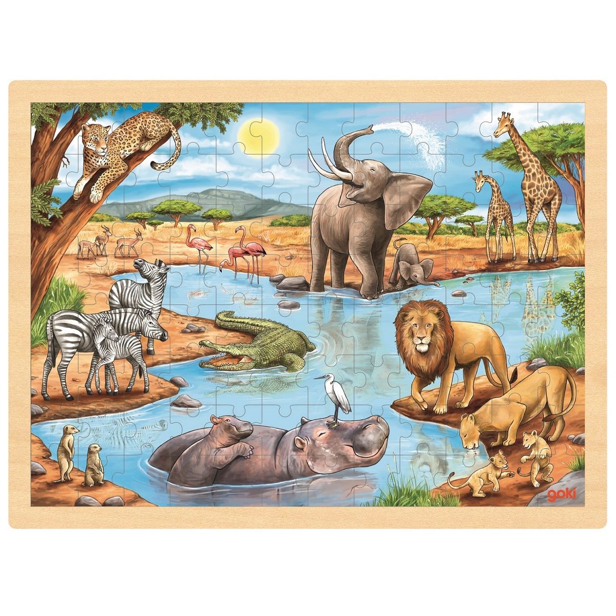 Puzzle animaux d'Australie 96 pièces GOKI