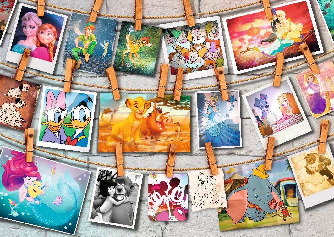Puzzle Adulte Les Heros Disney Et Le Livre de contes - 1500 Pieces