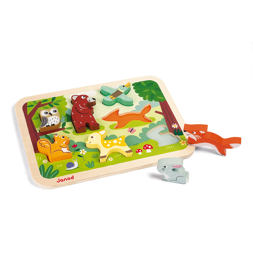 Puzzle tactile animaux de la forêt – 2 à 4 ans : Jeux et jouets pour  enfants JANOD maison - botanic®