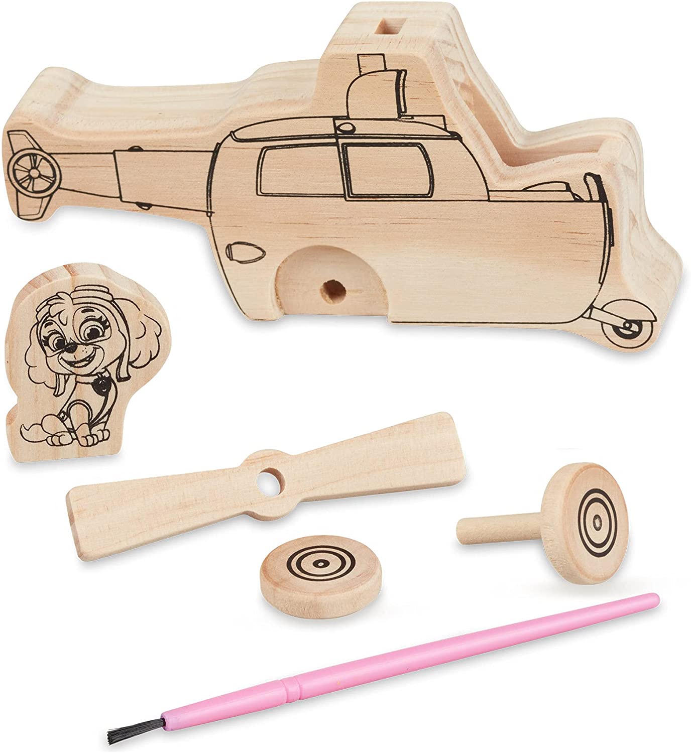 Melissa & Doug La Pat' Patrouille Kit créatif de véhicules en bois, Kit de  bricolage, PAW Patrol jouet créatif, Loisirs créatifs, Cadeau pour garçons