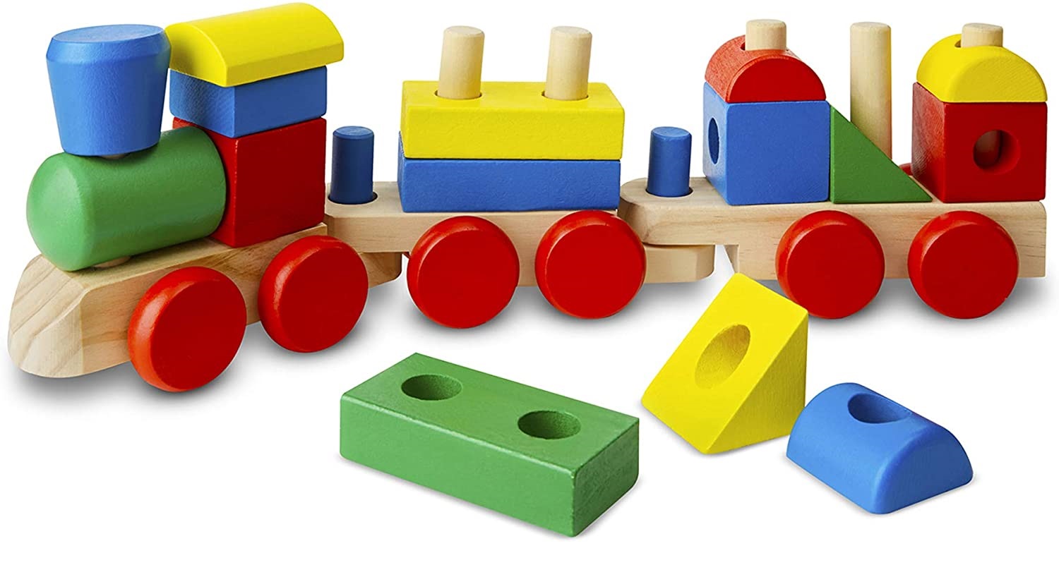 Train en bois Jeu jouet en bois Melissa and Doug 10572