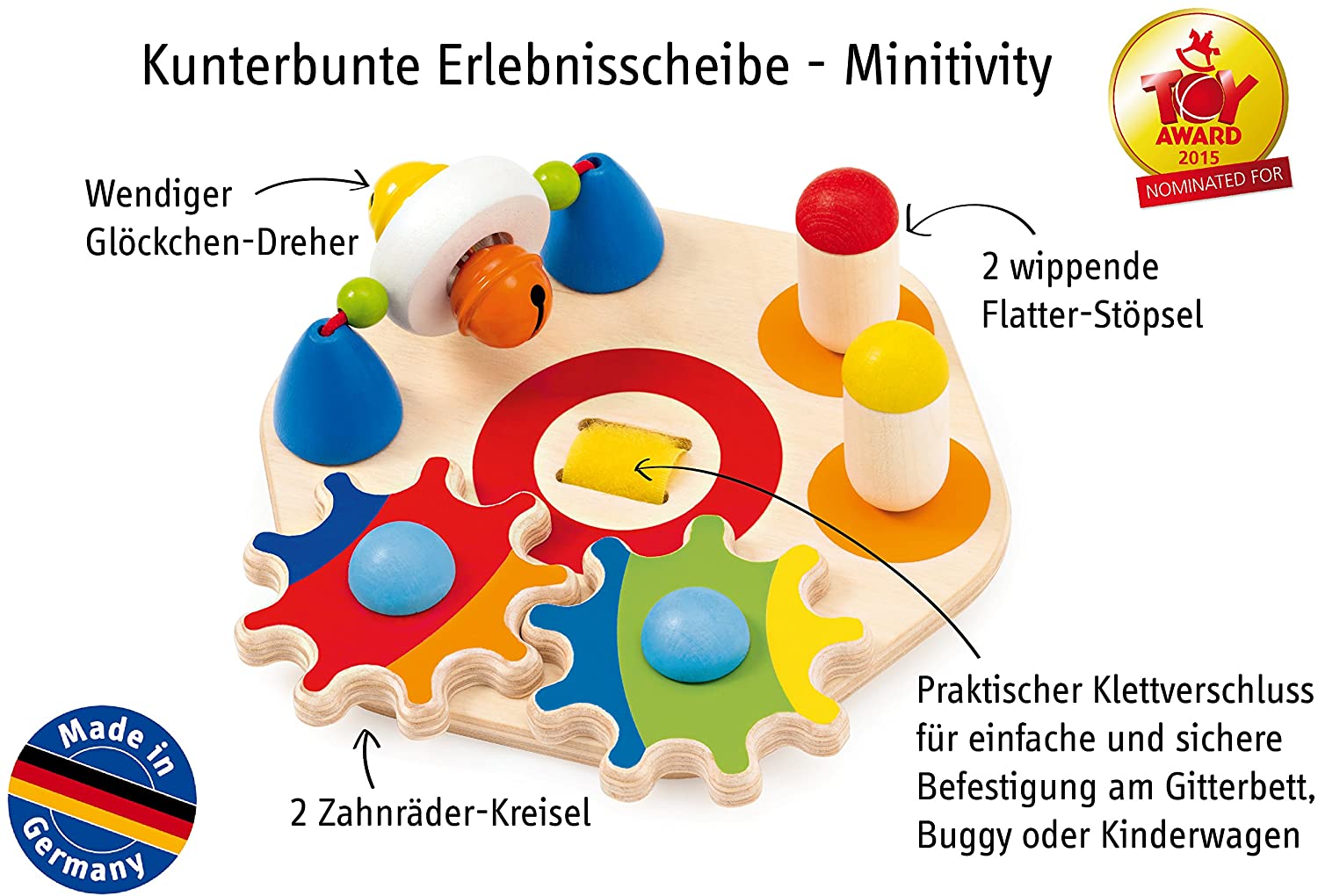 Minitivity, planche tableaux d'activités - jouets bois Selecta