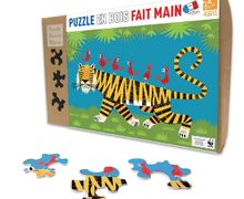 PUZZLE EN BOIS FAIT MAIN 50 PIECES enfants 6ans et + - Puzzle