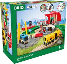 BRIO - Brio World Circuit Police - Coffret complet 17 pieces - Circuit de  train en bois - Ravensburger - Mixte des 3 ans - 33812 - Circuits - Rue du  Commerce