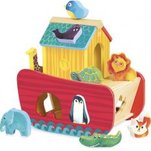 Fdit Jouet Arche de Noé L'arche de Noé jouets en bois mignon forme d'animal  triage reconnaissance des couleurs ensemble de jeu - Cdiscount Jeux - Jouets