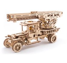 Maquette en bois 3d - camion poids-lourd 38 cm