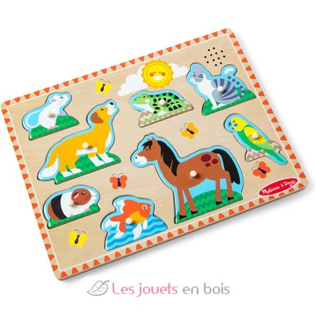 Puzzle sonore animaux de compagnie MD00730 Melissa & Doug 1