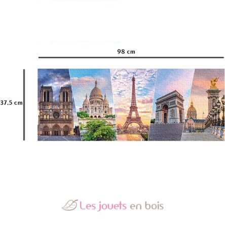 Puzzle Les monuments de Paris 1000 pcs NA008903 Nathan 3