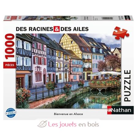 Puzzle Bienvenue en Alsace 1000 pcs NA009023 Nathan 1