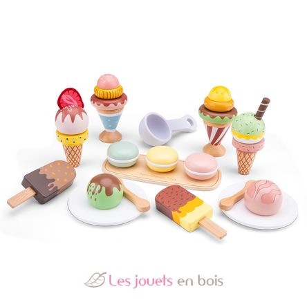 Ensemble de glaces en bois 25 pcs NCT10635 New Classic Toys 1