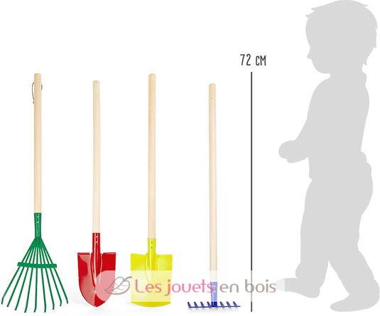 Seau rouge en métal - Egmont Toys 600128 - Outils de jardinage pour enfant