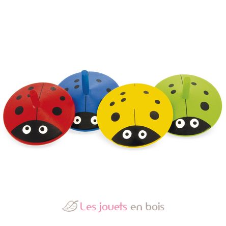 Lot de 4 toupies coccinelle UL1091 Ulysse 1