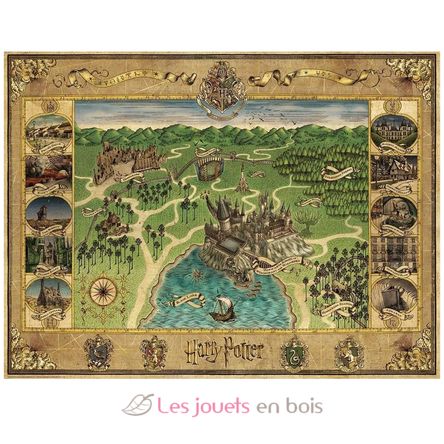 Puzzle La carte de Poudlard 1500 pièces RAV-12000720 Ravensburger 2