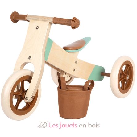 Draisienne Tricycle 2 en 1 Maxi Brun caramel LE12498 Small foot company 5