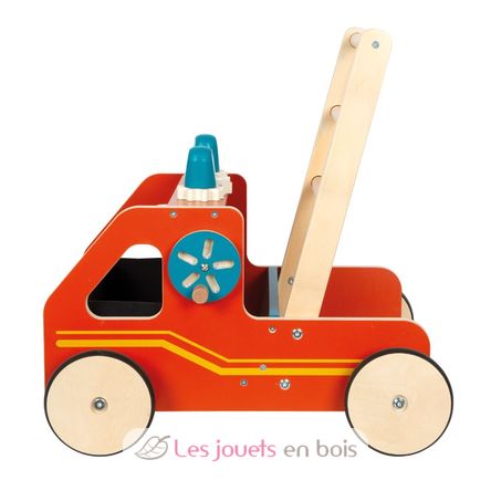 Chariot de marche en bois Pompiers LE12540 Small foot company 3