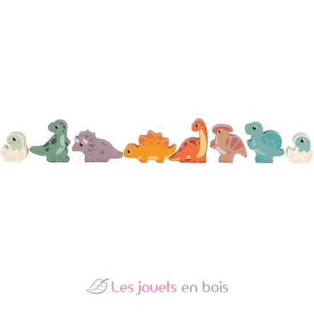 Blocs de construction en bois Dino LE12621 Small foot company 3