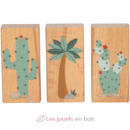 Blocs de construction en bois Dino LE12621 Small foot company 4