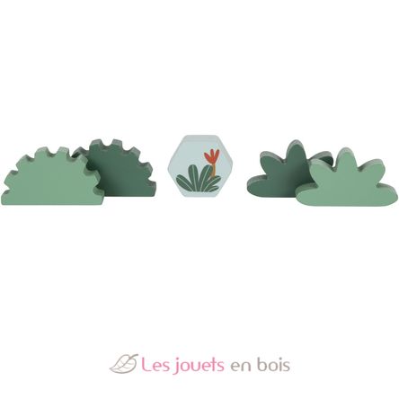 Blocs de construction en bois Dino LE12621 Small foot company 5