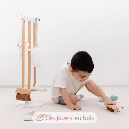 en bois de nettoyage jouer ensemble enfants rôle de ménage jouet