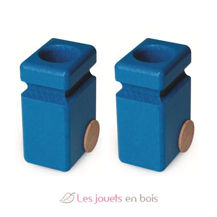 Lot de deux poubelles bleues FA-2083 Fagus 1