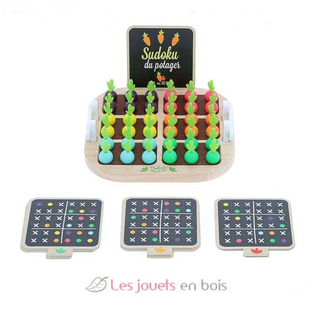 Atelier Montessori : Sudoku pour enfant à imprimer 16 cases - Têtes d' animaux