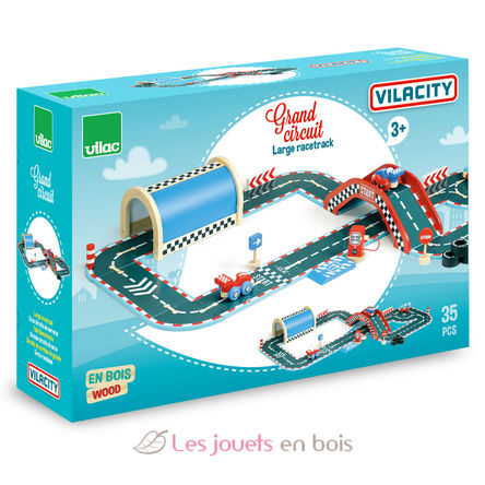 Jouet en bois Circuit Voiture ity Station Service - Jouets en bois - Vilac