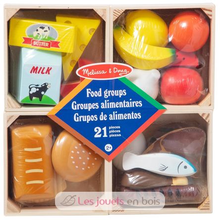 Groupes alimentaires aliments en bois de la marque Melissa Doug ref 10271