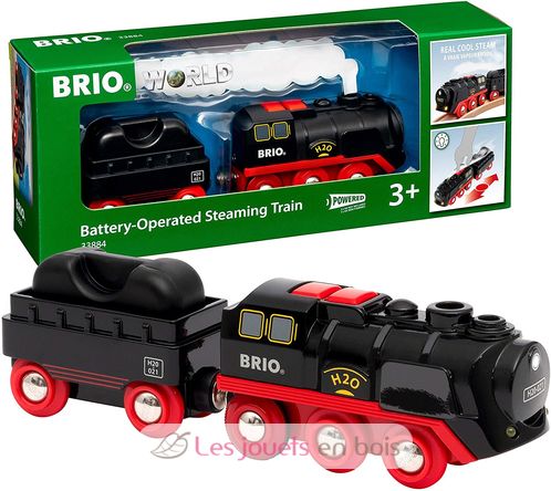 Brio Locomotive rouge puissante à piles - Circuit trains