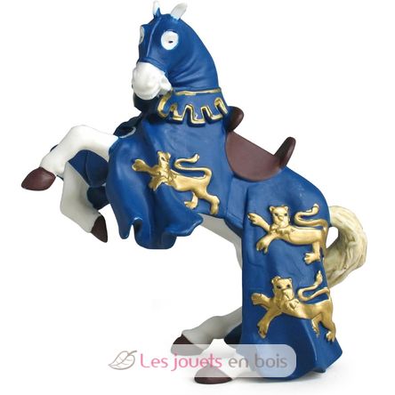 Figurine Cheval du roi Richard bleu PA-39339 Papo 1