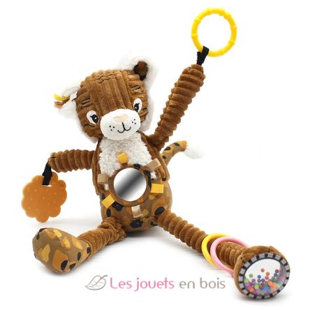 Peluche d'activités nomade Speculos le tigre DE42130 Les Déglingos 1