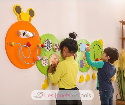 Panneau d'activités mural Chenille VG44557 Viga Toys 4