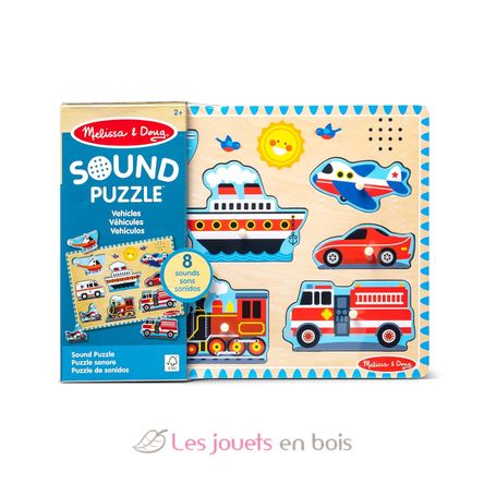 Puzzle sonore véhicules MD50206 Melissa & Doug 3