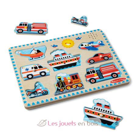 Puzzle sonore véhicules MD50206 Melissa & Doug 4