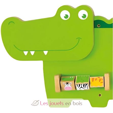 Panneau d'activités mural Crocodile VG50469 Viga Toys 3