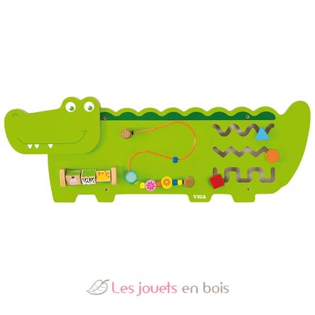 Panneau d'activités mural Crocodile VG50469 Viga Toys 1