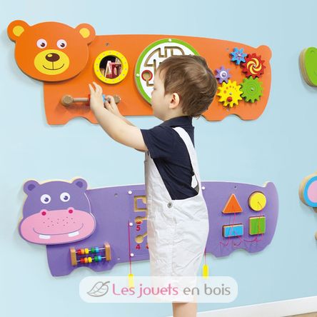 Panneau d'activités mural Ours VG50471 Viga Toys 4