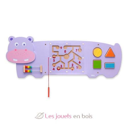 Panneau d'activités mural Hippopotame VG50470 Viga Toys 1