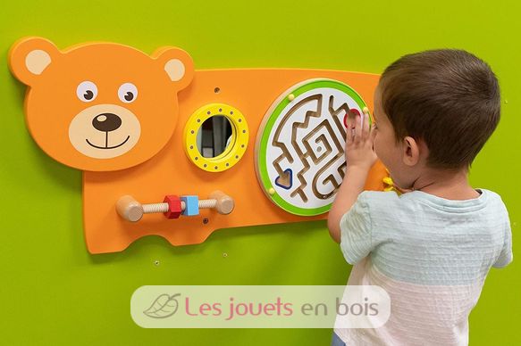 Panneau d'activités mural Ours VG50471 Viga Toys 3