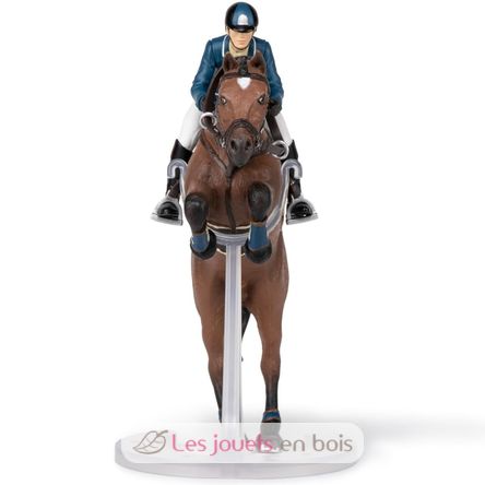 Figurine Cheval de saut d'obstacle et son cavalier PA-51562 Papo 4