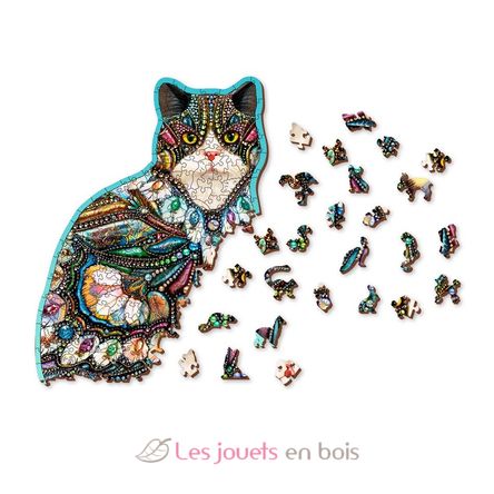 Puzzle en bois Chat aux bijoux 250 pcs WC-WB-0153-L Wooden City 5