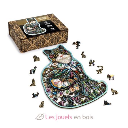 Puzzle en bois Chat aux bijoux 250 pcs WC-WB-0153-L Wooden City 7