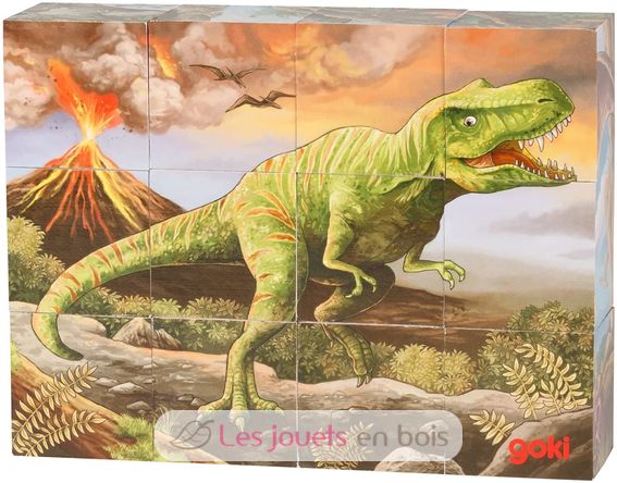 Set de 4 puzzles évolutifs en bois Dinosaure - Janod