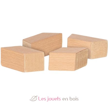 Scie et blocs en bois à scratch GK58377 Goki 3