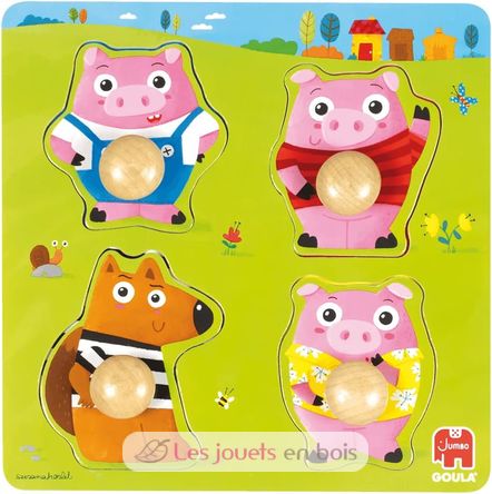 Puzzle Les 3 petits cochons GO59452 Goula 2