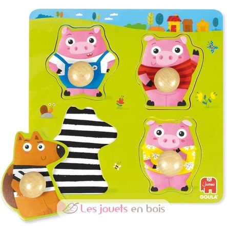 Puzzle Les 3 petits cochons GO59452 Goula 1