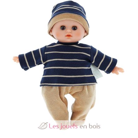 Poupée bébé avec bonnet 23 cm